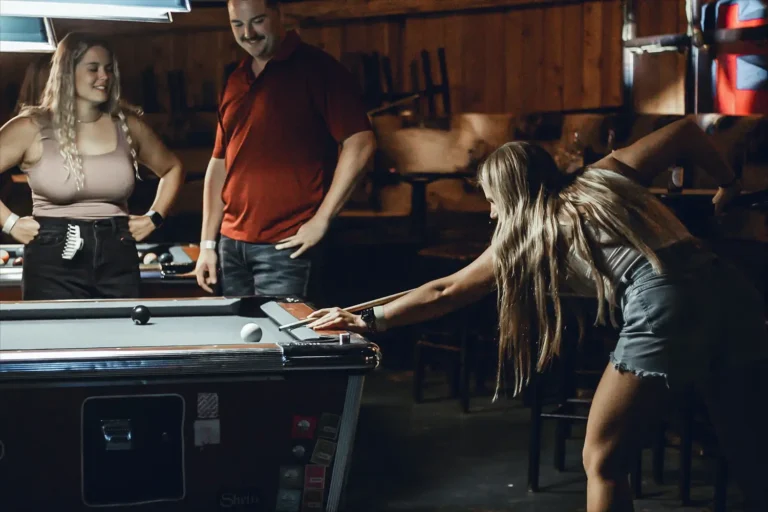 Sink shots and create memories with friends at Stampede Houston's vibrant pool tables! #HoustonNightlife #NightclubFun #StampedeHoustonPool